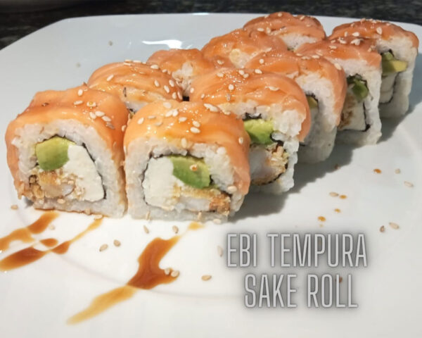 ebi tempura sake roll
