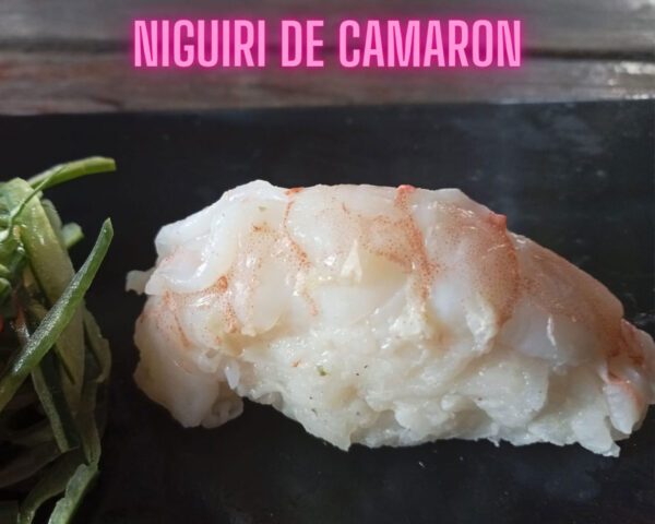 niguiri de camarón