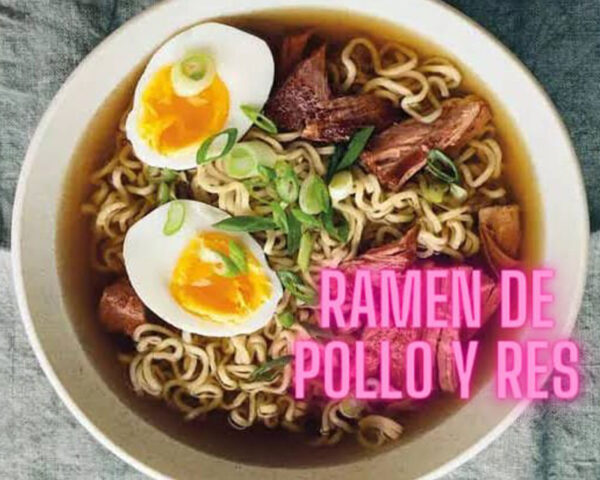 06.- Ramen tradicional de res y pollo