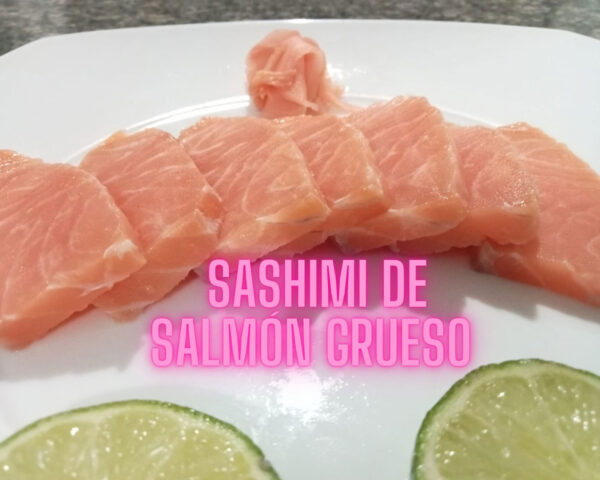 sashimi salmon grueso