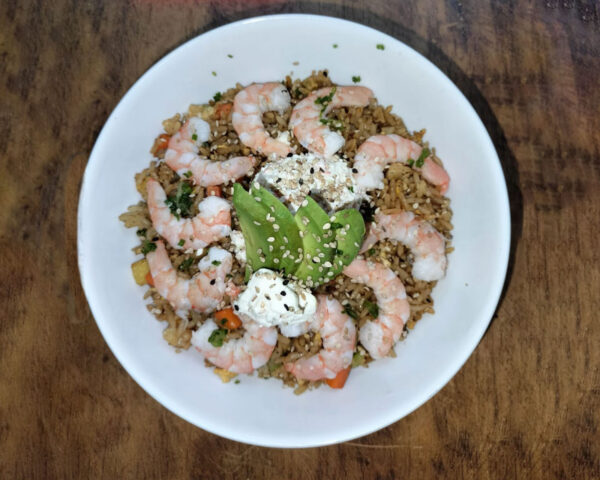 yakimeshi de camarón