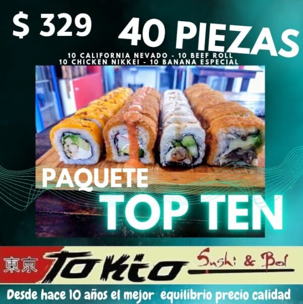 PAQUETE TOP TEN