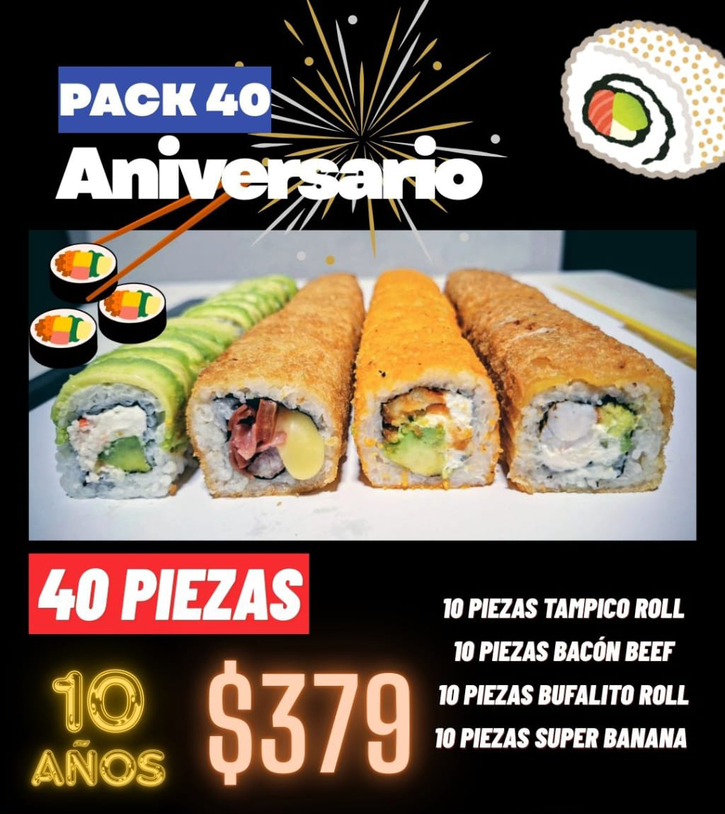 PAQUETE ANIVERSARIO 10 AÑOS